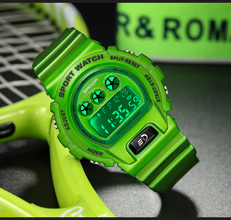 Sanda dopamina elettronica per studenti e studentesse, orologio impermeabile alla moda, tendenza multifunzionale 2017_voghion.com