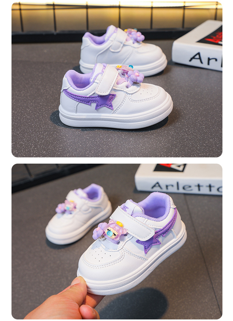 2023 Spring Autumn Season New Baby Walking for Girls, Casual Versatile Little White Shoes, Small and Medium sized_voghion.com