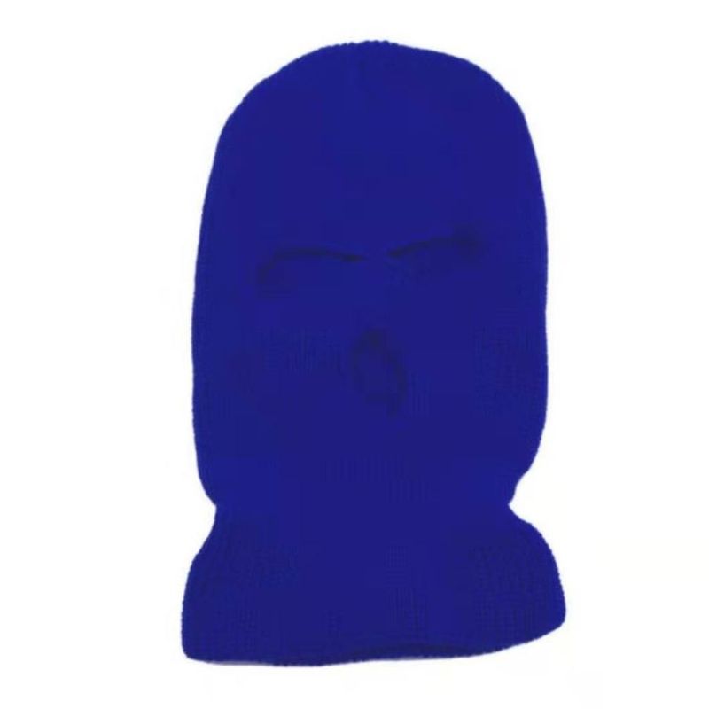 LazyZoom Three-Hole Knitted Hat For Men And Women Winter Warm Cold-Proof Face Mask Colorful Balaclava_voghion.com