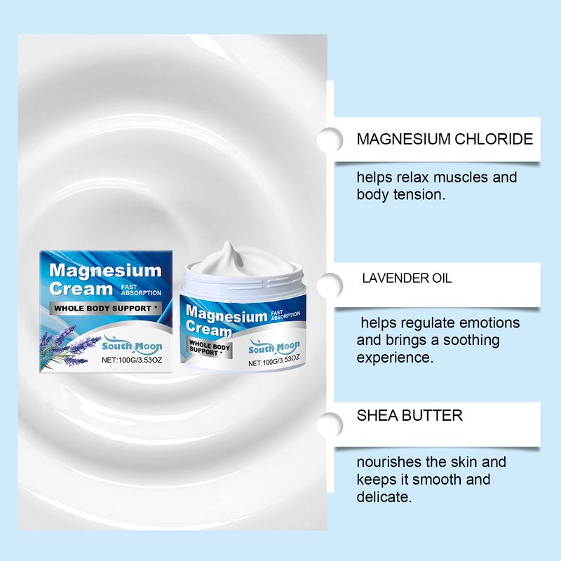 Crema per la cura del corpo South Moon Lavender Magnesium Nighttime Comfort Quiet Relaxation Sleep_voghion.com