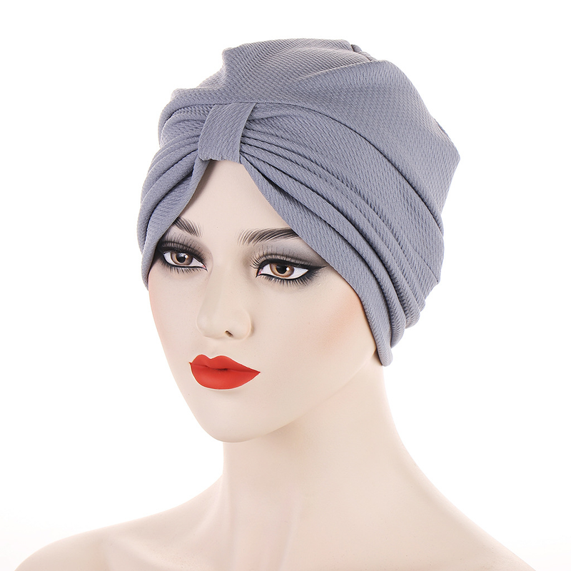 Women's Hats new multi-color bubble pleated pullover hat hexagonal turban hat in stock_voghion.com