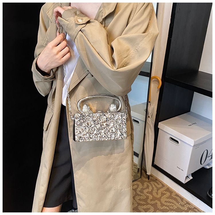 Borse a pochette da donna: crea una borsa in acrilico alla moda con motivi a crepe di ghiaccio, personalizzabile da portare a mano, a tracolla e con una sola spalla per le donne._voghion.com