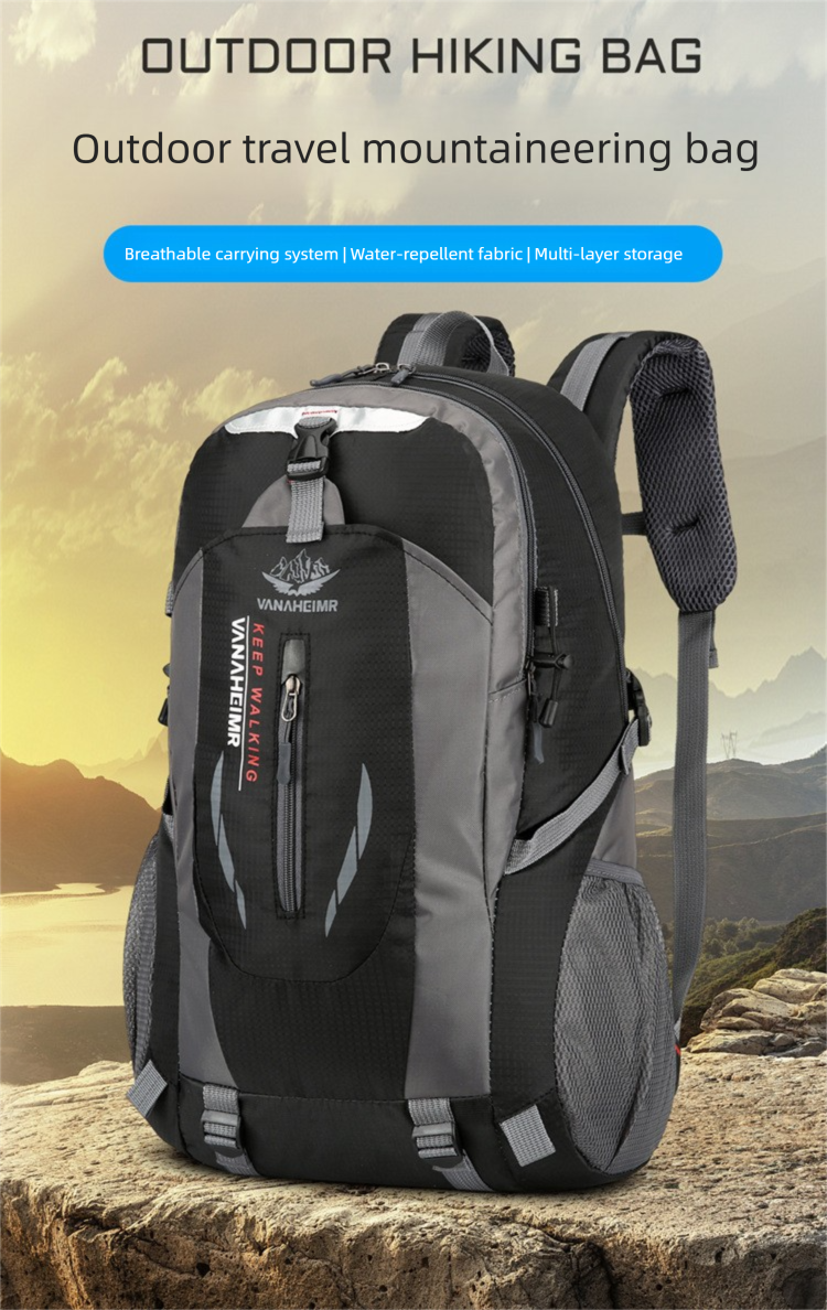 Outdoor Hiking Bag Breathable Water-Resistant Travel Camping Picnic Men's Casual Sports Backpack Large Capacity_voghion.com