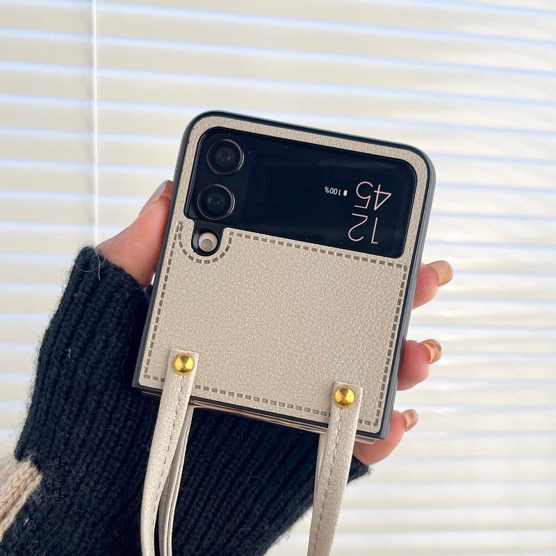 Custodia con passante per cintura Sciarpe per Samsung Galaxy Z Flip 6 Z Flip 5 Z Flip 4 3 2 1 Custodia antiurto per Flip 2 Cover posteriore_voghion.com