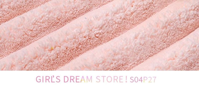 Serviette de bain en polaire corail, bonnet de séchage pour cheveux, ensemble de deux ou trois pièces pour femmes, nouveau, portable, enveloppant, absorbant pour adultes_voghion.com