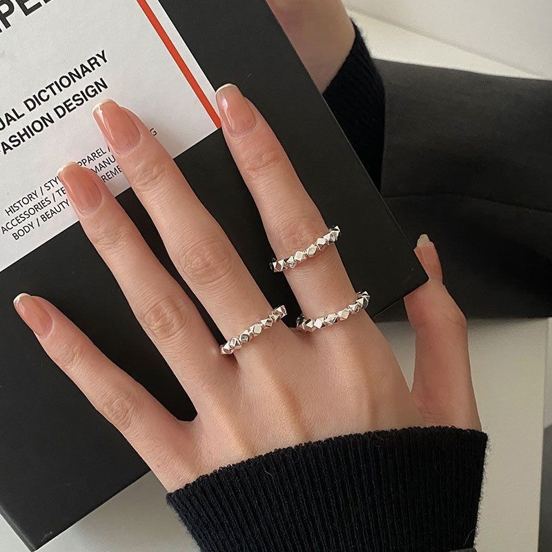 Wash Hands Without Removing Broken Silver 2022 New Couple Rings Niche Design Light Luxury Exquisite Fashion Personality_voghion.com