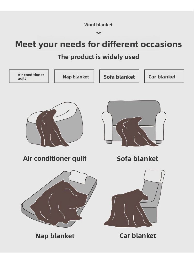 Coperta lavorata a maglia per il pisolino del divano letto Bohemian Air Conditioning Nordic FleeceCashmere_voghion.com