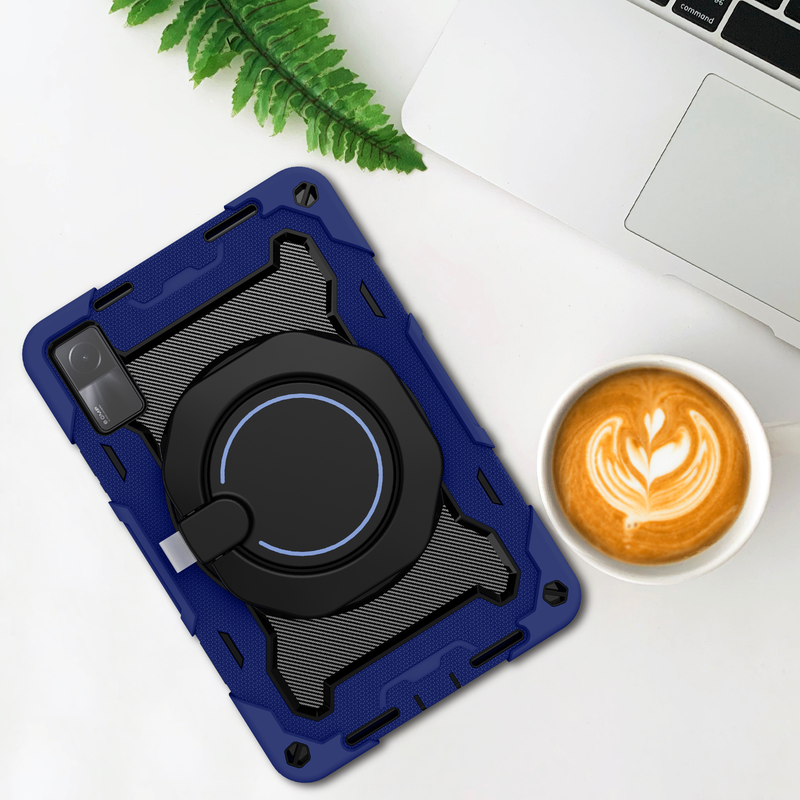Schutzhülle für Xiaomi Redmi Pad 10,61 Zoll, Schutzhülle für Tablet, mit um 360° drehbarem Ständer, Handschlaufe und Schultergurt, Sturzschutz_voghion.com