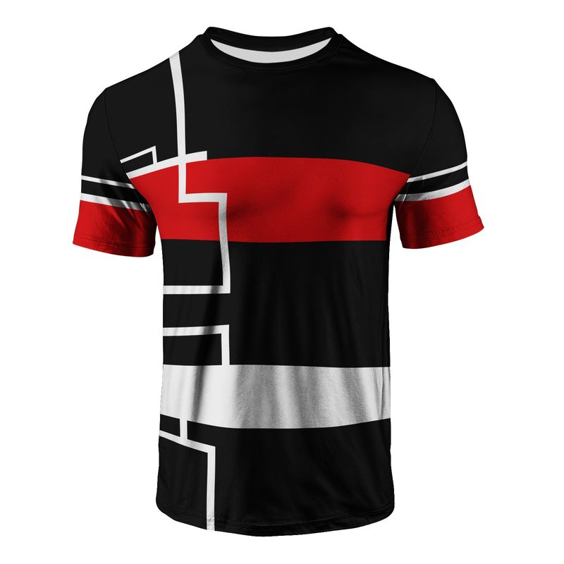 2025 Modern Mens Graphic T Shirt Stripe Geometry Design Summer Streetwear Short Sleeve Tee Hipster Harajuku Style Breathable Cot_voghion.com