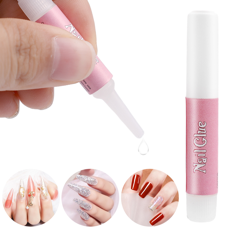 Gel de colle à ongles pour fausse pointe, outil adhésif de décoration pour nail art, fausse pointe française, gel adhésif, extension rapide st_voghion.com