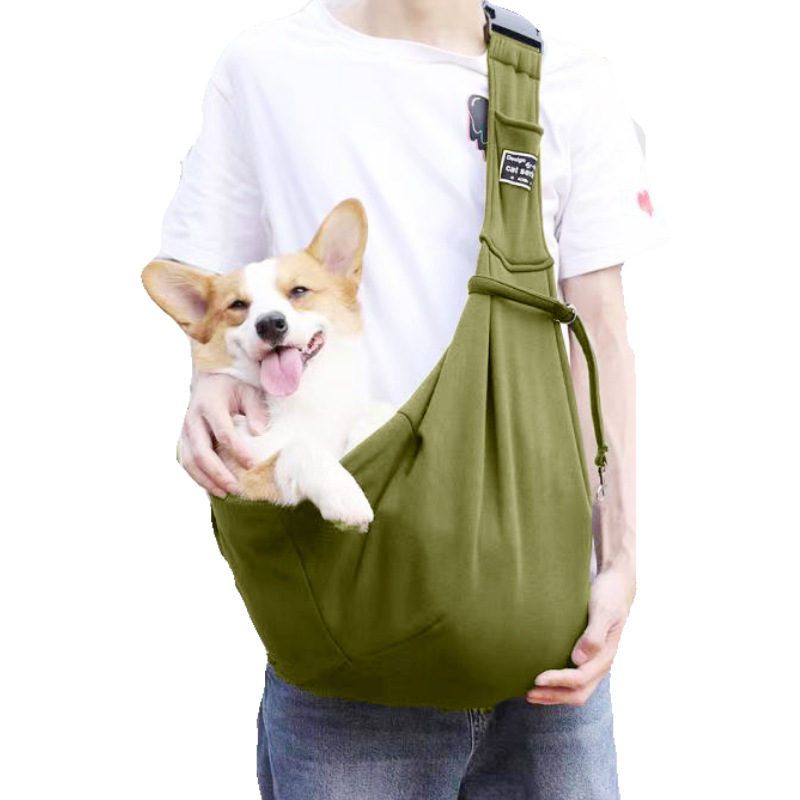 Nuovo zaino pieghevole per cani traspirante in uscita per animali domestici, tracolla singola, borsa per gatti_voghion.com