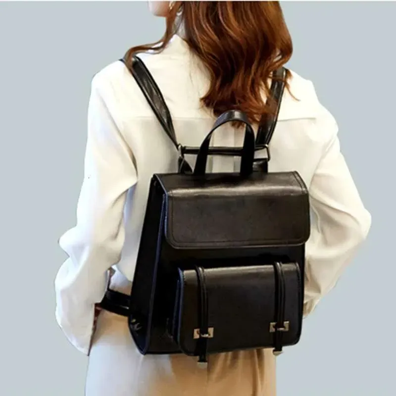 Designer Frauen Rucksack Cross Body Laptop Daypack Echtes Leder Reisebuch Schule Weibliche Rindsleder Rucksack Schulter_voghion.com