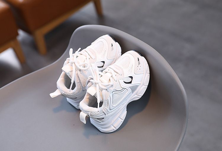 Spring and Autumn Children Sports Unisex Kids Sneakers Mesh Upper Breathable Basketball Shoes Tennis Casual Flats_voghion.com