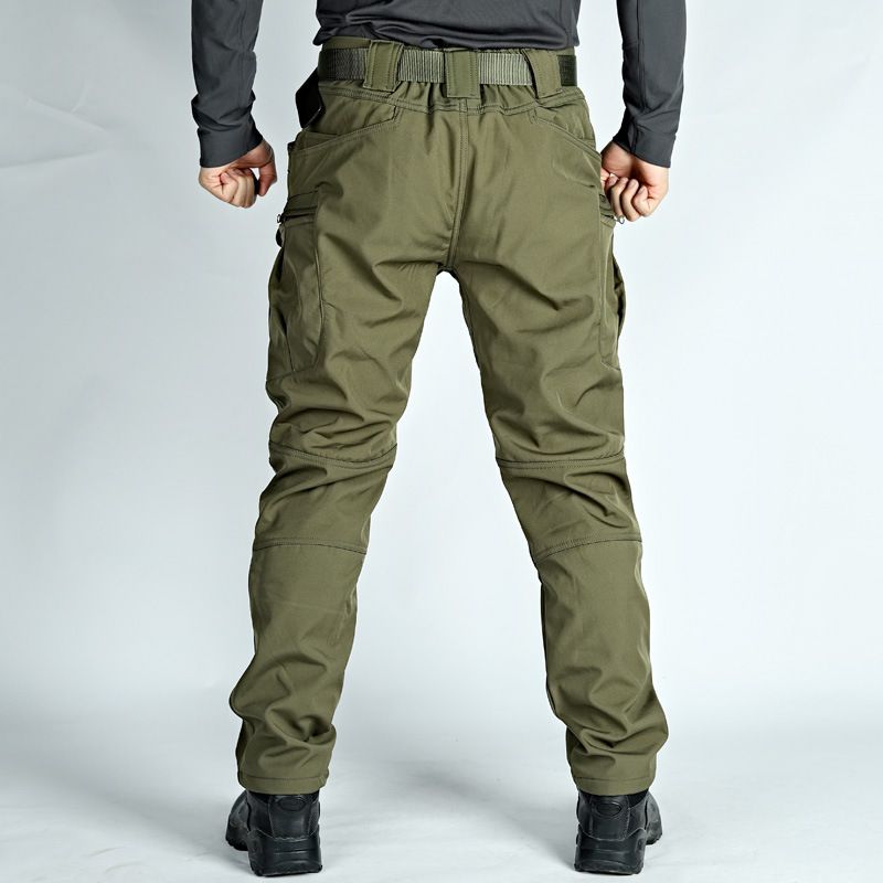 Thermo-Cargohose für Herren im Winter – Fleecegefütterte taktische Softshellhose für Outdoor-Sportarten (X7-Serie, Grau/Braun/Camouflage/Schwarz/Khaki, Größen S-4XL)_voghion.com