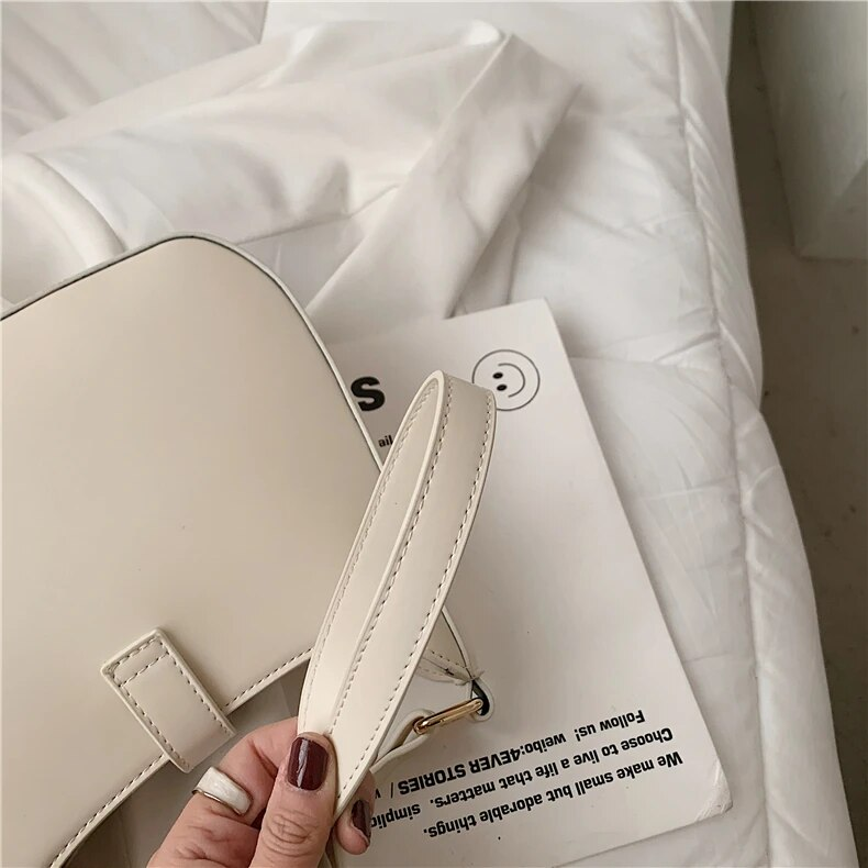 Burminsa Half Moon Underarm Shoulder Side Bags For Women 2023 Trend Designer Crossbody Bag PU Leather Ladies Handbags And Purses_voghion.com