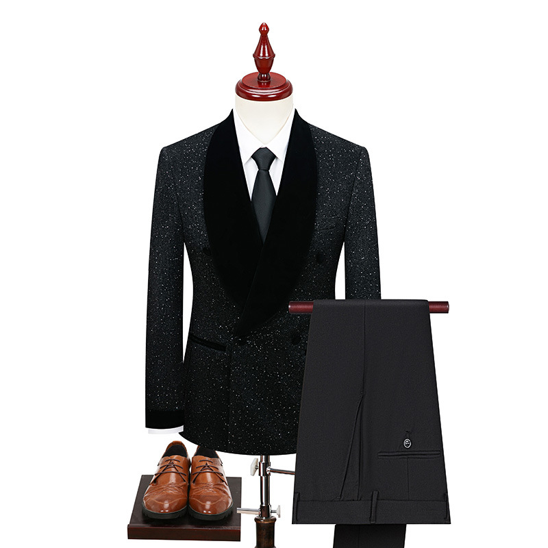 CT Shiny Stage Men's Plus Size Jacket Wedding Host Suit Performance Costume_voghion.com