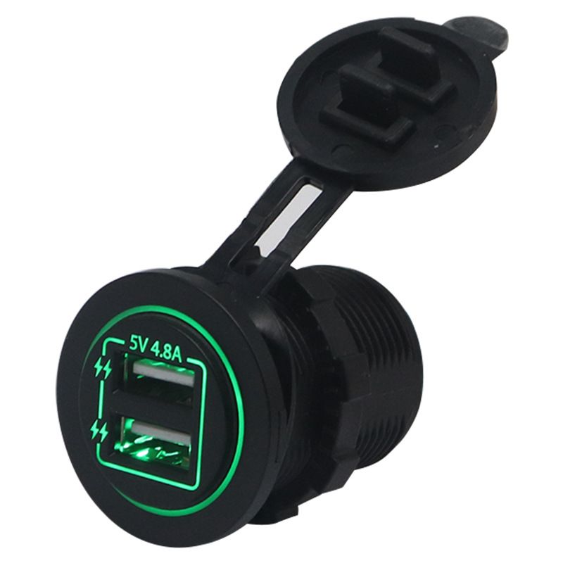 Neu Motorrad Ladegerät 5V 4,8 A Mobile USB Modifizierte Auto Mit Blende Telefon Lade_voghion.com