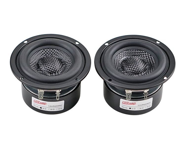 Fiberglass Braided 3 Inch Woofer Subwoofer Hifi Speaker Unit Powerful Low Frequency 4OHM 25W 2PCS_voghion.com