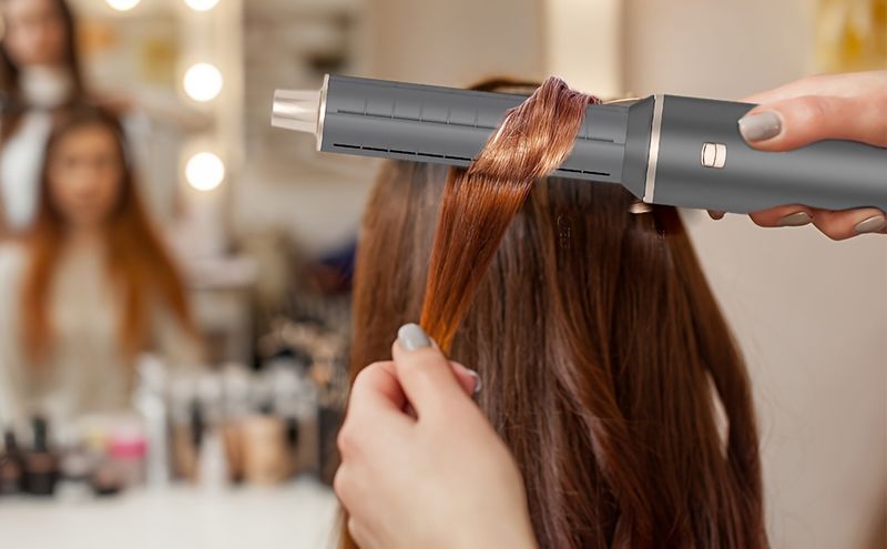5-in-1-Föhnbürste, Hot Styler mit Negativ-Ionen-Technologie, Air Curling Wrap & Haarstyling-Tool zum Trocknen, voluminös_voghion.com