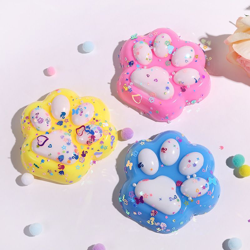 Foam Squishies Soft Plush Cat Claw Blind Bag Pinch Music Decompression Toy Decompression Artifact Decompression Card Bag Pinch Music_voghion.com