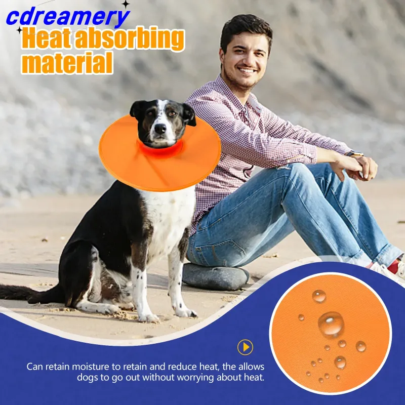 Collare di recupero per cani, collare chirurgico anti-morso e anti-leccamento per ferite chirurgiche, regolabile e traspirante, accessorio per cani_voghion.com