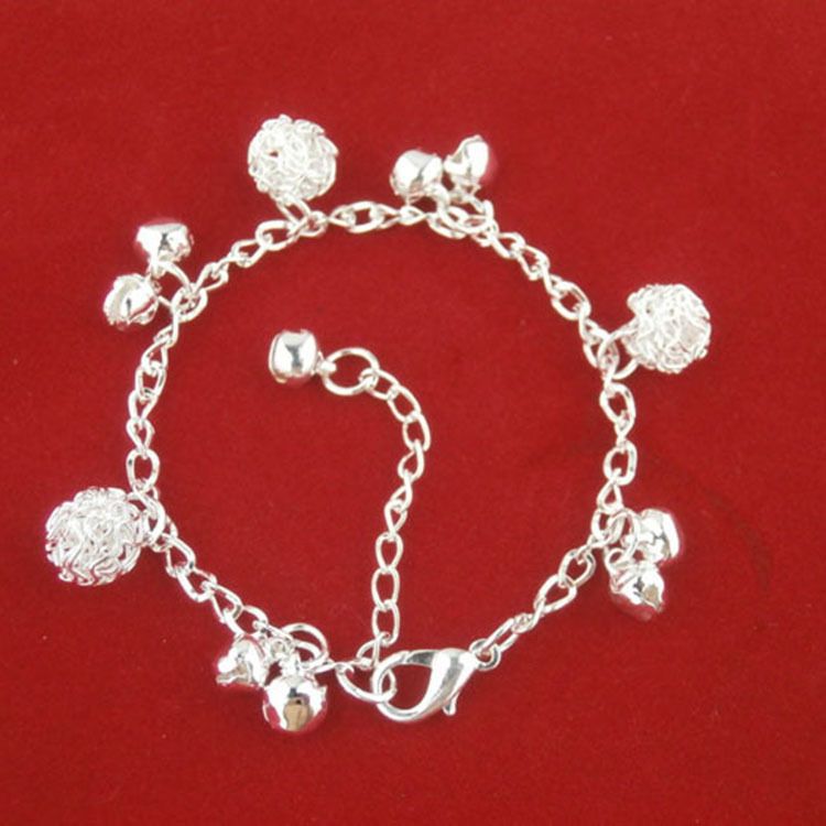 Korean Style Ethnic Wind Chime Alloy Ball Silver-Plated Anklet Foot Ring High-End Niche Versatile Bracelet Jewelry_voghion.com