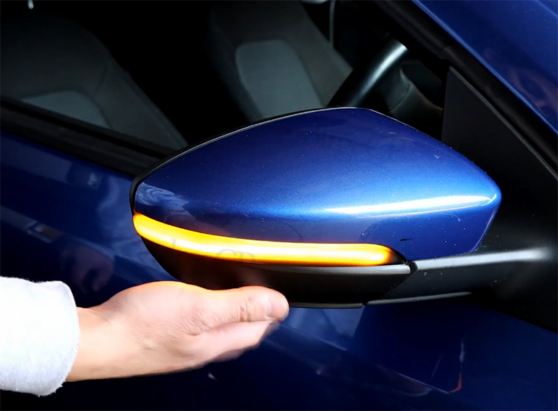 2 STÜCKE Dynamische Blinker Für VW Passat B7 CC Scirocco Jetta 6 EOS LED Blinker Seitenspiegelanzeige 2011 2012 2013_voghion.com