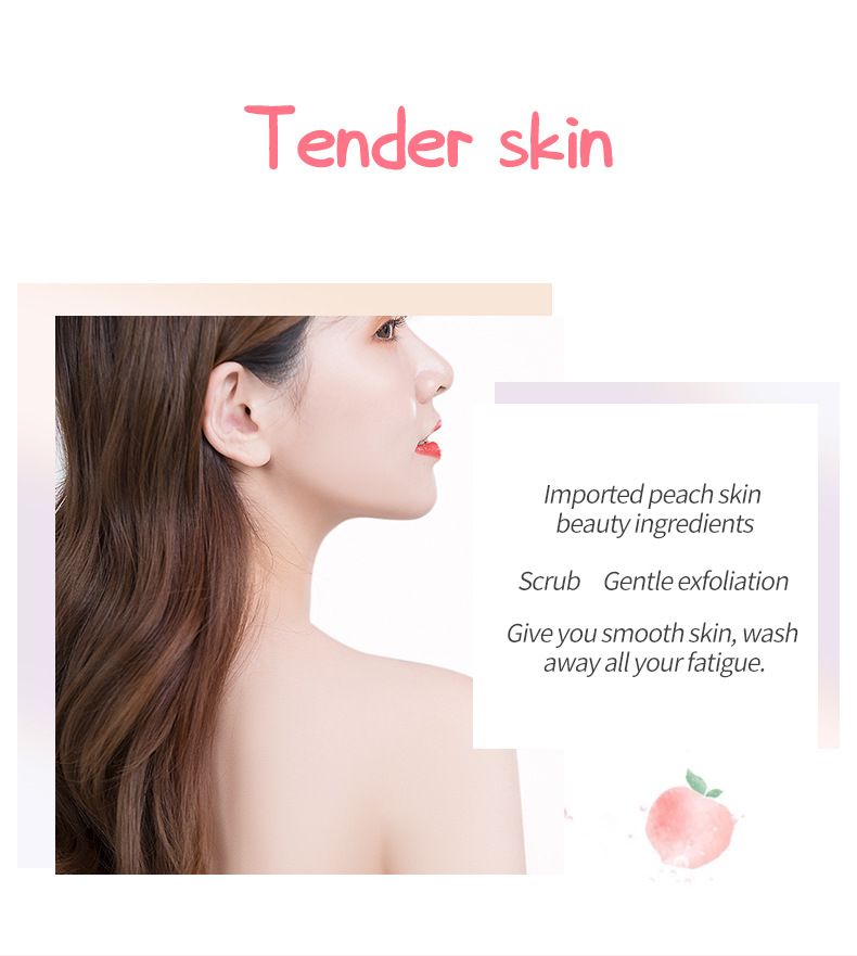 Fenyi Light Body Scrub Pesca 3g Confezione di Prova 1 Pezzo Esfoliante Detergente per il Corpo_voghion.com
