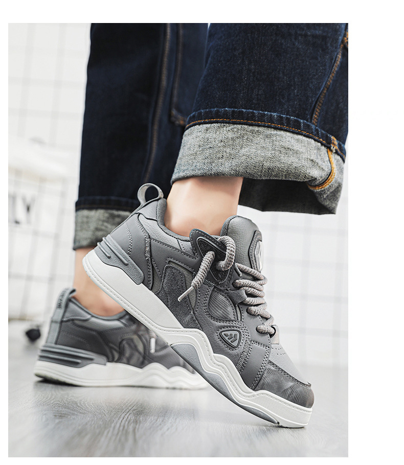 Man Work Shoes Basketball Shoes Sneakers Fabric Mesh Shock Absorption Footgear Sneakers_voghion.com