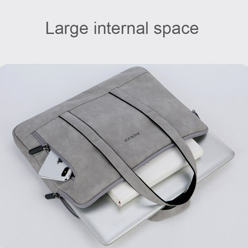 Laptop Bag 13 14 15 15.6 inch Handbag Women Notebook Bag For book Pro Air 13 Case Xiaomi Asus PU Leather Computer Bag_voghion.com