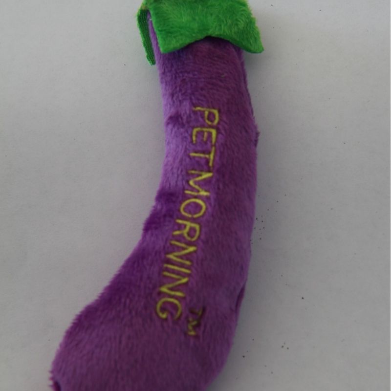 Pet Cat Chew Chili Pepper Eggplant Small Fish Catnip Stuffed Teething Toy_voghion.com