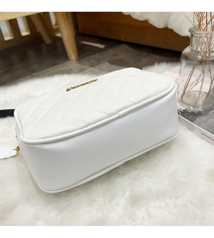 Sacs à main brodés pour femmes, sac pour appareil photo, Version coréenne, polyvalent, à carreaux en diamant, sac à bandoulière, sac pour téléphone portable, 2023_voghion.com