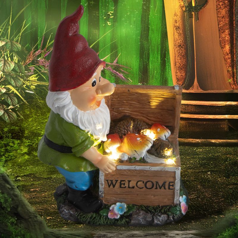 Cross Border Dwarf Solar Resin Lamp Halloween Christmas Outdoor Camping Garden Atmosphere Ornaments Solar_voghion.com