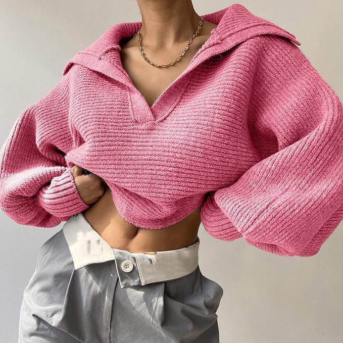 Pull tricoté à col roulé pour femme, nouveau produit printemps et automne 2025_voghion.com