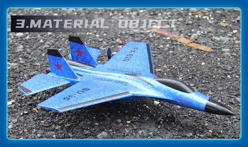 RC Foam Vliegtuig SU-35 Vliegtuig 2.4G Radio Control Zweefvliegtuig Afstandsbediening Gevechtsvliegtuig Zweefvliegtuig Vliegtuig Schuim Jongens Speelgoed voor Kinderen_voghion.com