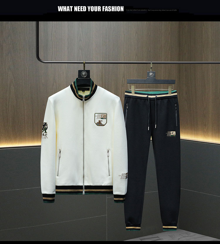 Premium-Herbst-Trainingsanzug für Herren – modisches zweiteiliges Set aus Pullover und Jacke, modernes Streetwear-Ensemble_voghion.com