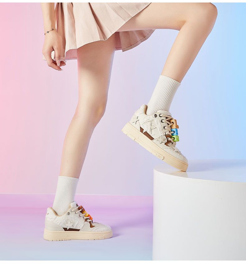 A Niche Design Featuring Stars, , New Flat Bottomed Casual And Versatile Trendy Sports Shoes For Couples,_voghion.com