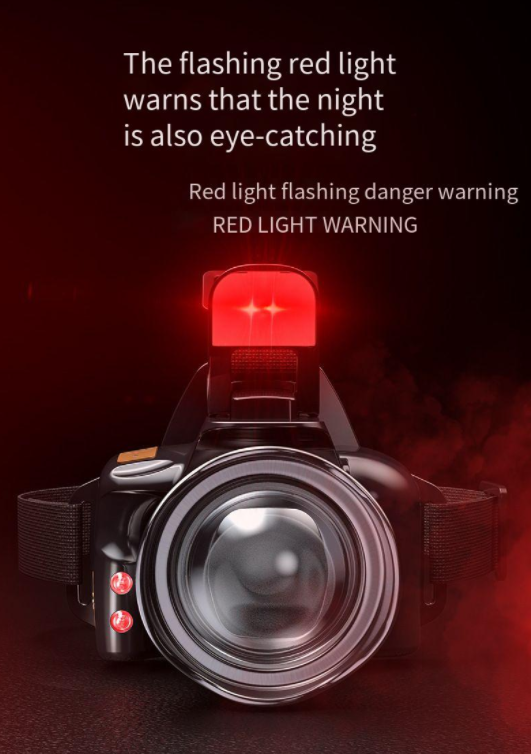 New Camera Strong Light Sensor Headlamp Home Outdoor Use, Zoomable Long-Range Rechargeable With Long Battery Life For_voghion.com