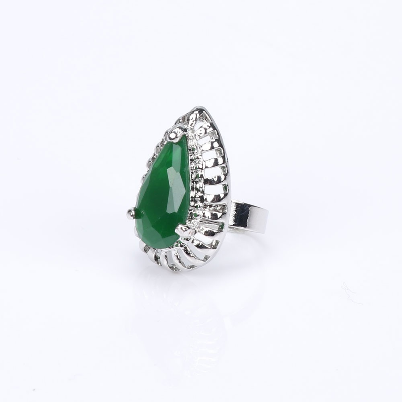 Damen Moud Braut Party Feierdag Bijouen Set Halskette Ouerréng Bracelet Ring Kristall Strass Edelsteen Party Bijouen Sets_voghion.com