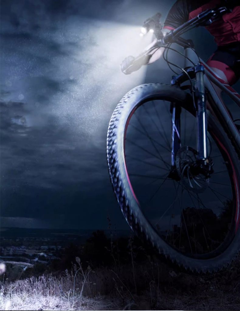 【12000 personas lo elogian】 Faros delanteros portátiles para bicicleta, carga USB, luz potente, conducción nocturna a prueba de lluvia, montaña_voghion.com