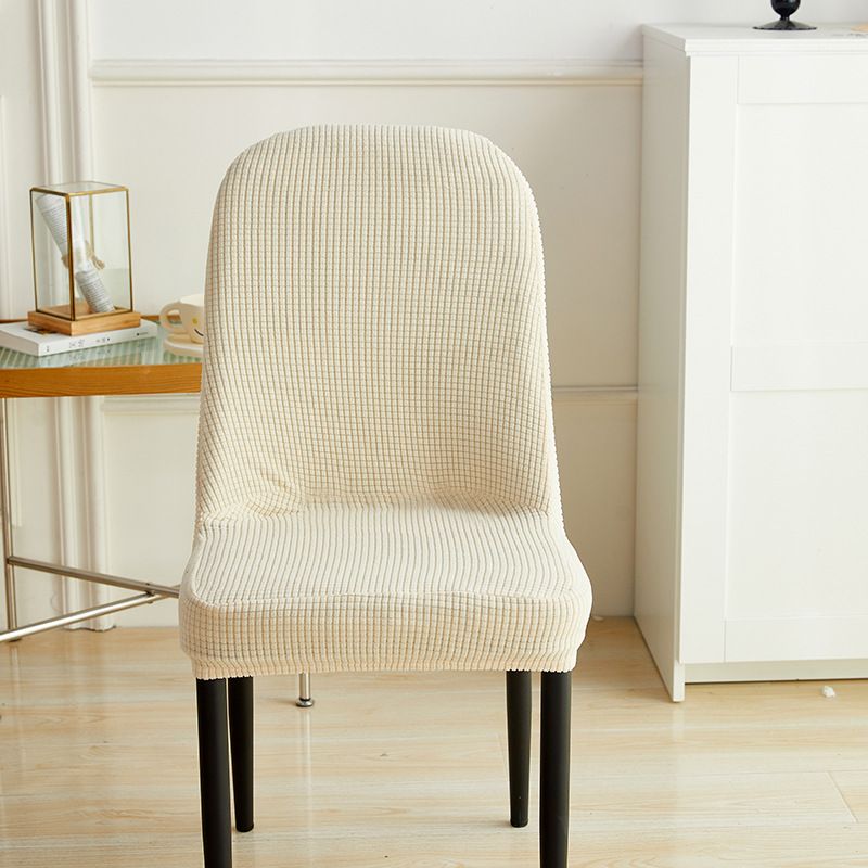 Curved Chair Cover All-inclusive Universal Dining Table And Chair Protective Cover Home Simple Modern Large Round Stool Cover_voghion.com