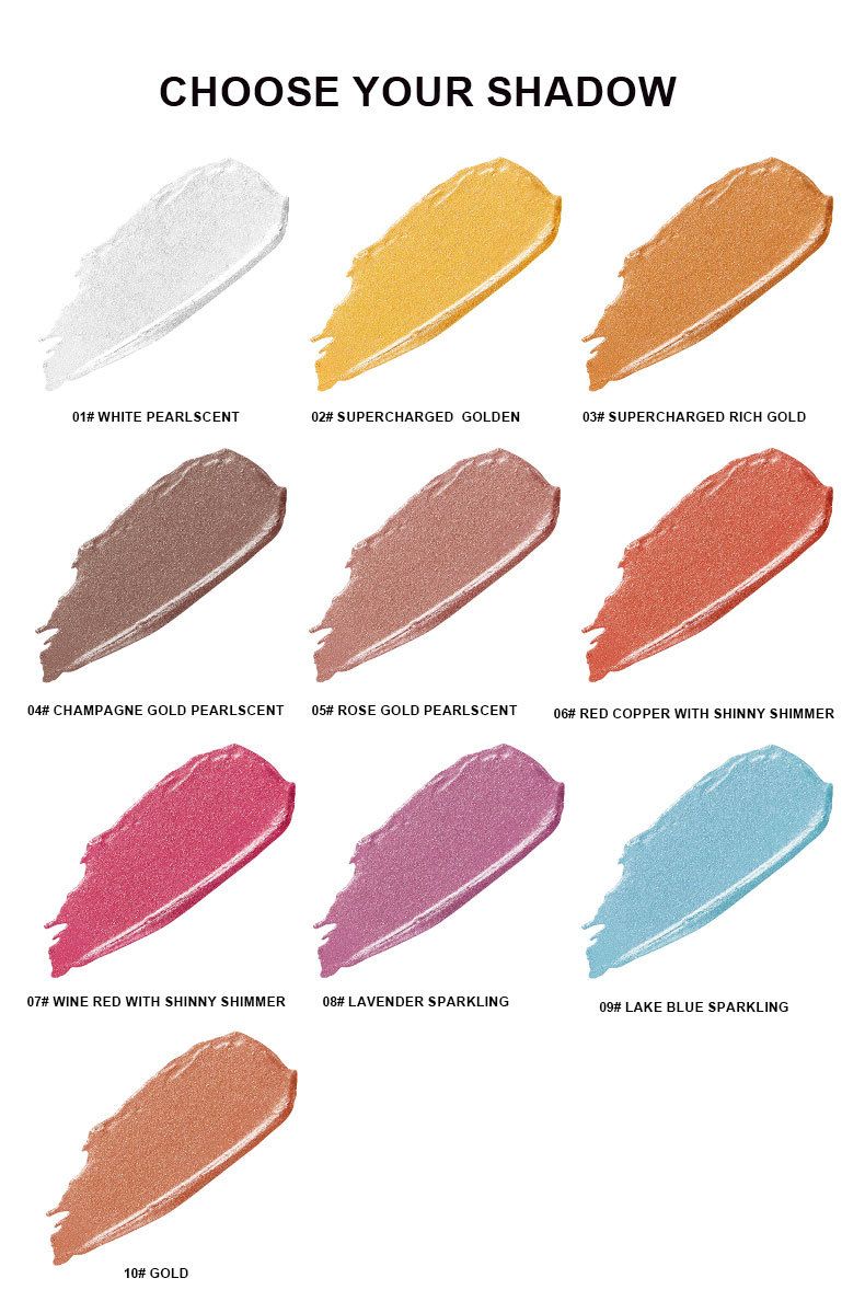 Beauty Eyeshadow Langdurige waterdichte en make-upvrije verhelderende parelglittercrème oogschaduw_voghion.com