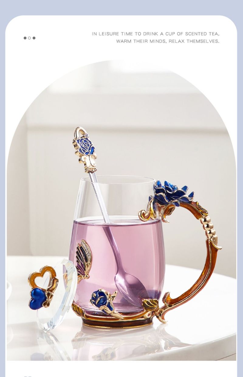 Bicchiere d'acqua in smalto per donne impiegate, bellissima tazza nuova e di alta qualità per la stagione delle lauree, regalo per insegnante_voghion.com