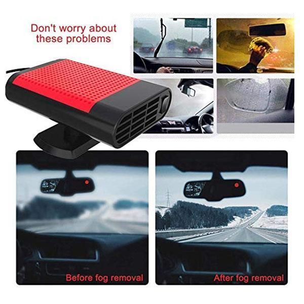 Riscaldatore per auto, ventilatore caldo e caldo, riscaldamento rapido, aria condizionata, parabrezza, sbrinamento, disappannamento, 12 V, 24 V, 150 W_voghion.com