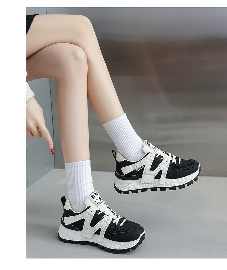 Spring style Forrest Gump for women 2024 new thick soled breathable small white versatile casual sports shoes_voghion.com