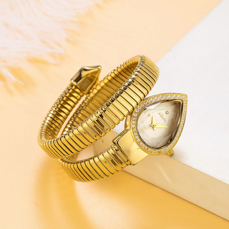 Orologio da polso da donna a forma di serpente, dal design unico, classico e squisito, intarsiato, nuovo in Europa e America, 2025_voghion.com