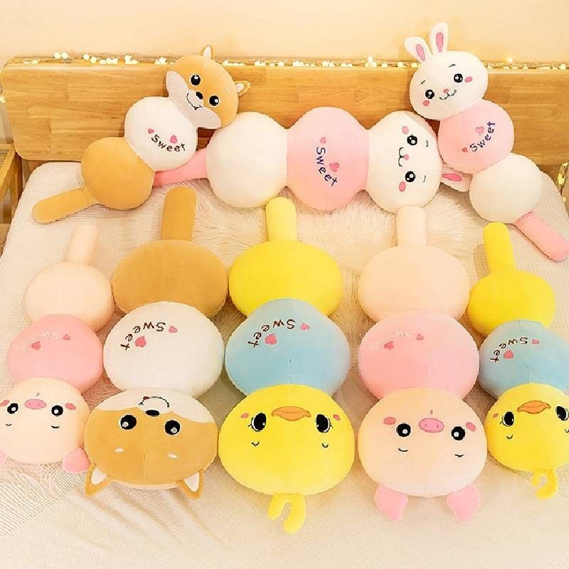 Adorabile cuscino di peluche a forma di zampa d'anatra con frutta candita, morbido e soffice, per dormire, per animali_voghion.com