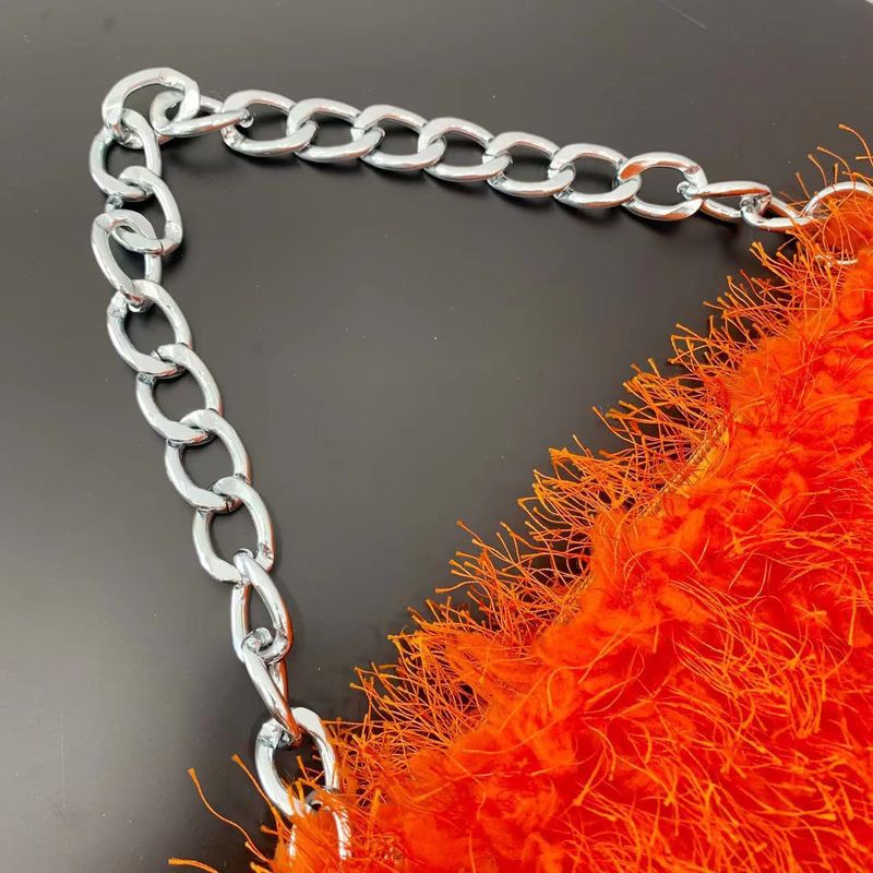 Plüschhandtaschen, Pelz-Unterarmtaschen, Schultertaschen, Kettentaschen, Abendtaschen_voghion.com