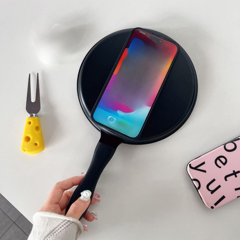 Funda de teléfono divertida con forma de sartén para teléfono 15, 14, 13, 12, 11 Plus, Pro, Promax_voghion.com