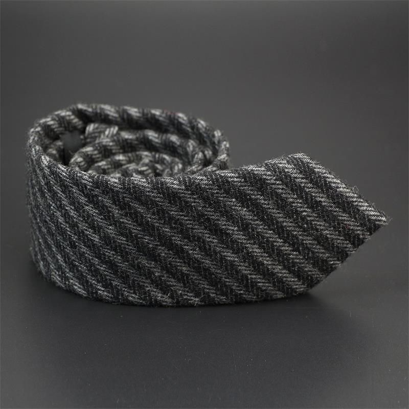 Cravatta da uomo in lana, stile retrò, casual, versatile, stile britannico, per lavoro, formale, versione coreana, 7 cm_voghion.com